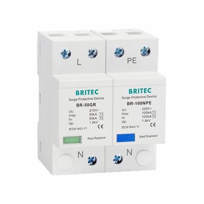 Thiết bị bảo vệ sóng OEM Iimp 50kA Class B Lightning Protector
