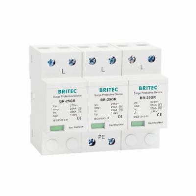 25kA Type 1 Surge Protector 3P 10 / 350 Waveform Dịch vụ OEM