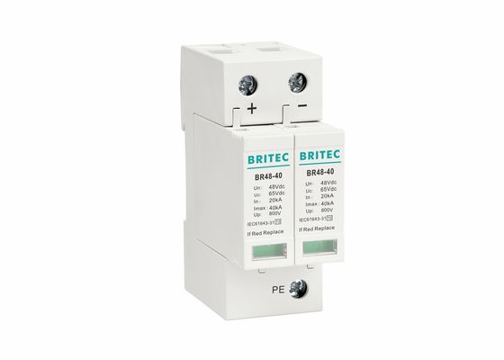 DC 48V 40KA SPD 2P Surge Ass Surge Protector
