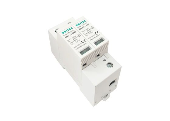 40kA PV SPD Loại 2 600VDC Bảng điều khiển năng lượng mặt trời Thiết bị bảo vệ chống sét lan truyền