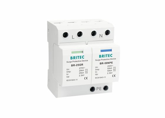 AC 25kA 1 + 1 BR-25GR Thiết bị bảo vệ chống quá mức