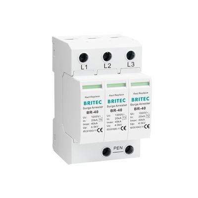 BR-40 1000 3P Type 2 Surge Protector 690V/1000V 3 Phase điện gió Surge Protection Device SPD cao điện áp AC