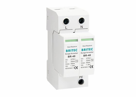 Thiết bị ngăn sóng 40KA có thể cắm vào và thiết bị bảo vệ sóng loại 2 để bảo vệ sét