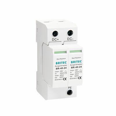 BR-40 24 Camera dc spd Surge Protective Device Grounding Surge Protection Dc Spd Type 2 giám sát an ninh DC Power Surge Protector