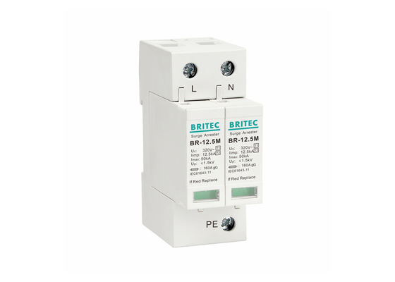 Thiết bị bảo vệ tăng áp đơn pha loại 1 + 2 cực 2P hiệu suất cao