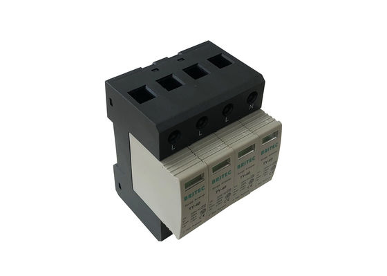 AC 4P Surge Suppressor 40KA Surge Protection House Lightning Protective Arrest
