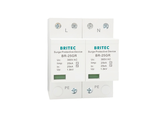 25kA pha duy nhất IP20 loại 1 Thiết bị bảo vệ vượt sức ép