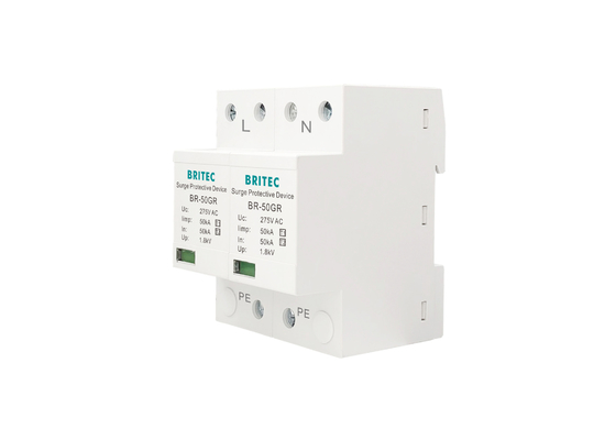 Lớp I Power Surge Arrester 10/350μs 50KA Single Phase 150V / 275V / 320V