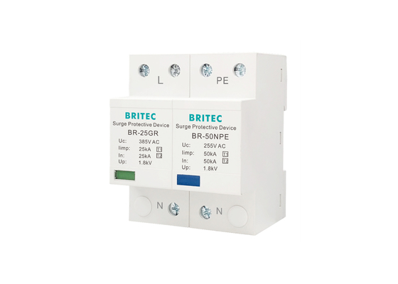 Thiết bị bảo vệ xung đột an toàn TUV loại 1 Ac 25kA