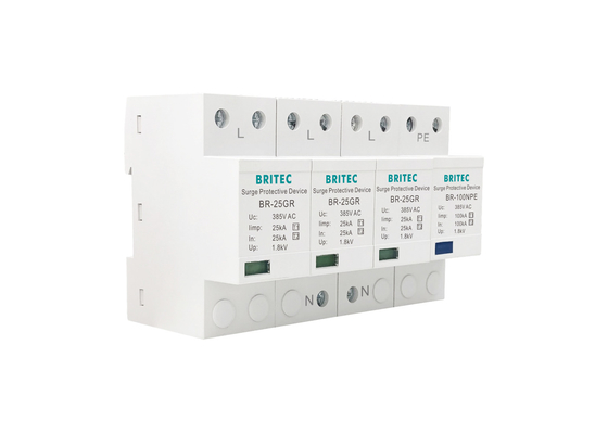 25KA 3P + NPE T1 lớp I bảo vệ sóng cao loại 1 SPD năng lượng cao