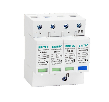 BR-60 Spd Surge Thiết bị chống sét bảo vệ Chống sét một pha 1P+1