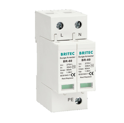 BR-60 Spd Surge Thiết bị chống sét bảo vệ Chống sét một pha 1P+1