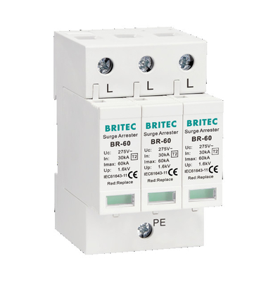 BR-60 Spd Surge Thiết bị chống sét bảo vệ Chống sét một pha 1P+1