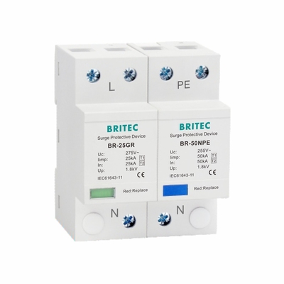 25kA Thiết bị bảo vệ điện giật loại 1 275V T1 10/350us Thiết bị bảo vệ điện giật