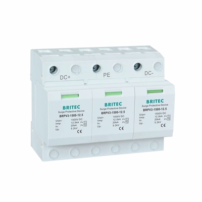 BRPV3-1500-12.5 Photovoltaic Spd Bảo vệ tia mặt trời t1 t2 dc Thiết bị PV Arrester DC 1500V