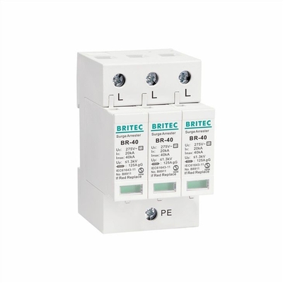 BR-40 2P tuv loại 2 thiết bị bảo vệ tăng áp áp áp chặn spd bảo vệ sấm sét 40ka áp áp