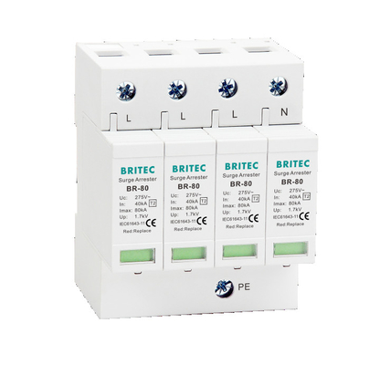 BR-80 2P Thiết bị bảo vệ chống giật SPD 275v bảo vệ chống giật sét