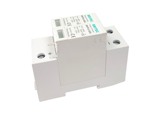 40kA DC 600V Pv Surge Arrester 35mm Din Rail Surge Arrester
