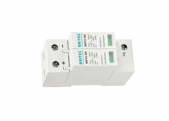 Thiết bị bảo vệ sóng photovoltaic 2P 40KA DC bảo vệ sóng photovoltaic 500V cho hệ thống mặt trời
