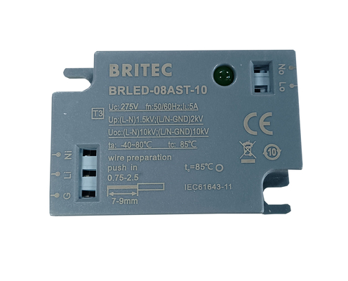 BRLED-08AST-10 thiết bị bảo vệ điện áp cho ánh sáng 10kA Led Street Light ELECTROSTACTIC PROTECTOR