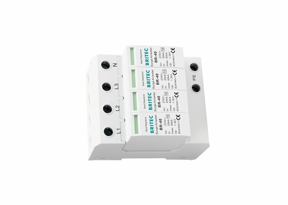 4P SPD lớp II 40ka AC Surge Protector 150V/275V/320V//385V/440V Bảo vệ sét