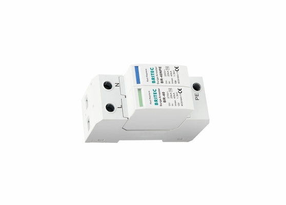 TVSS 150V / 275V / 320V / 385V / 440V 40KA Din Đường sắt điện Đèn bảo vệ Surge Arrester Single Phase