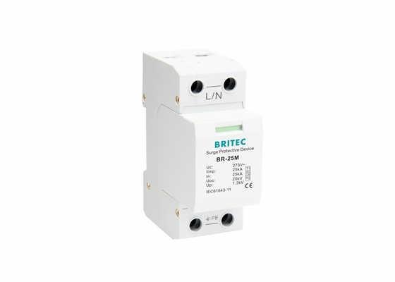 Thiết bị chống sét lan truyền loại 1 + 2 + 3 25kA Thiết bị chống sét lan truyền 1 cực AC