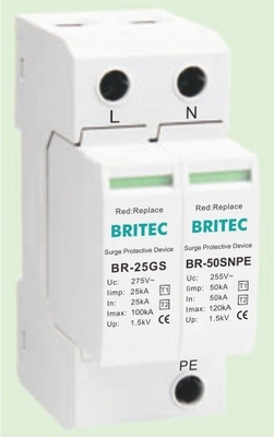 BR-25GS 1+1 spd t1 25ka Tự vệ chống sóng sét Tự vệ chống sóng tia lửa kiểu spd