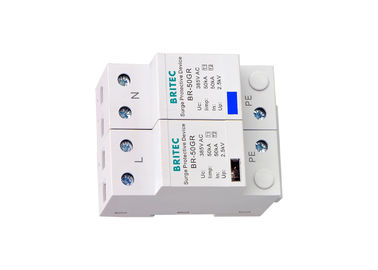 Tiện suất thấp AC SPD đơn pha bảo vệ tia chớp Surge Arrester CE vượt qua