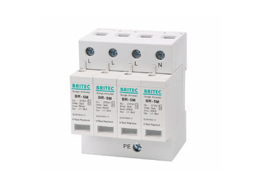 Thermoplastic UL94-V0 4p Pole Low Voltage Surge Protector Thiết bị bảo vệ sóng cao