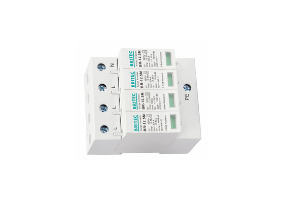 12.5kA Loại 1 + 2 320V 4P Bảo vệ gia đình chống điện giật Bảo vệ sét
