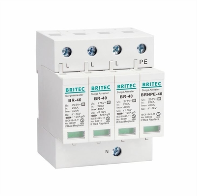 BR-40 4P 40kA Thiết bị chống sét lan truyền 4 cực 3 pha spd