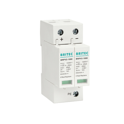 BRPV3-1000 1000V 40kA 3P DC Photovoltaic Mặt trời Thiết bị bảo vệ tăng áp Phòng ngưng tăng áp Phòng ngưng bùng sét Phòng ngưng tăng áp mặt trời
