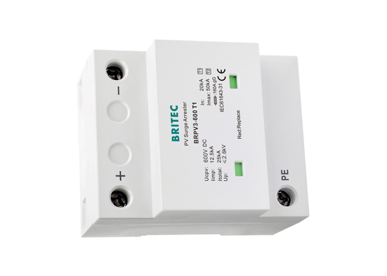 12.5kA BRPV3-600T1 Thiết bị bảo vệ sóng quang điện loại 1 + 2 Photovoltaic Surge Protection