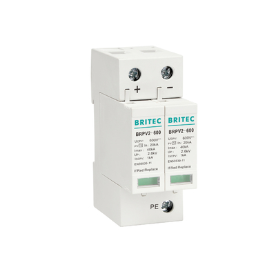 BRPV2-600 2 Mod 600V Photovoltaic Photovoltaic Spd DC Surge Protective Device Mặt trời spd dc600v