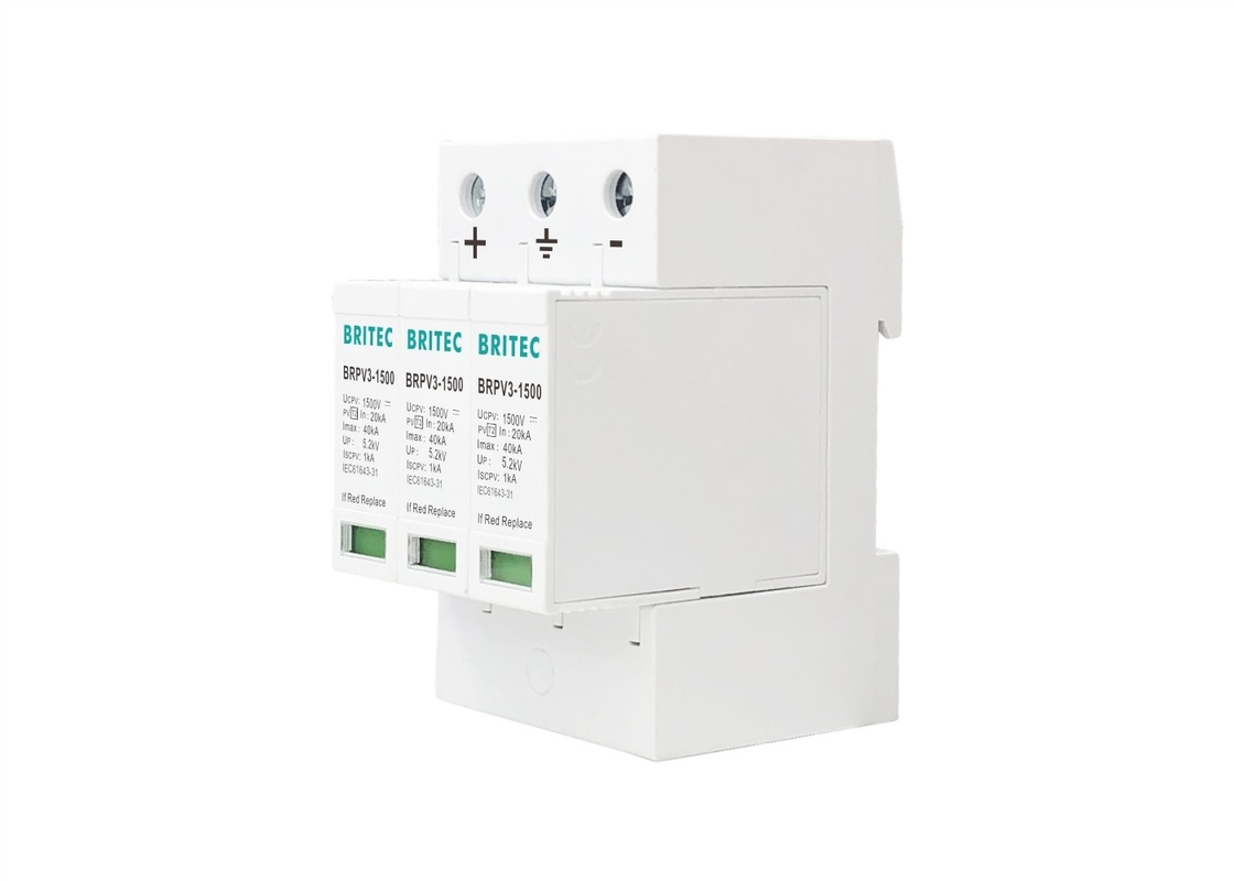 Thiết bị chống sét lan truyền loại 2 thực tế Dc Thiết bị chống sét lan truyền Dịch vụ OEM / ODM