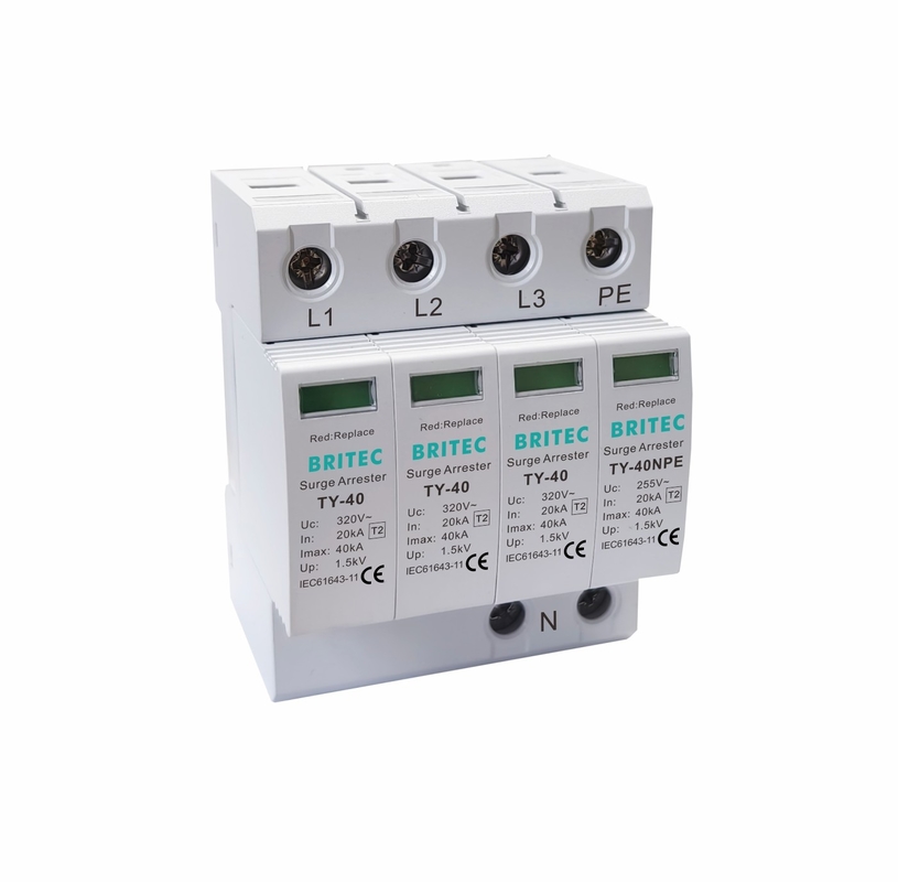 TY-40 3+1 MOV Thiết bị bảo vệ điện áp cao 3 giai đoạn Thiết bị bảo vệ điện áp cao SPD