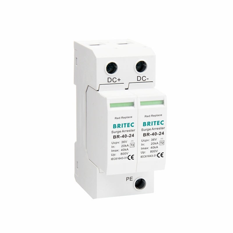 BR-40 24 Photovoltaic Surge Arrester DC Surge Protector Thiết bị bảo vệ mặt trời
