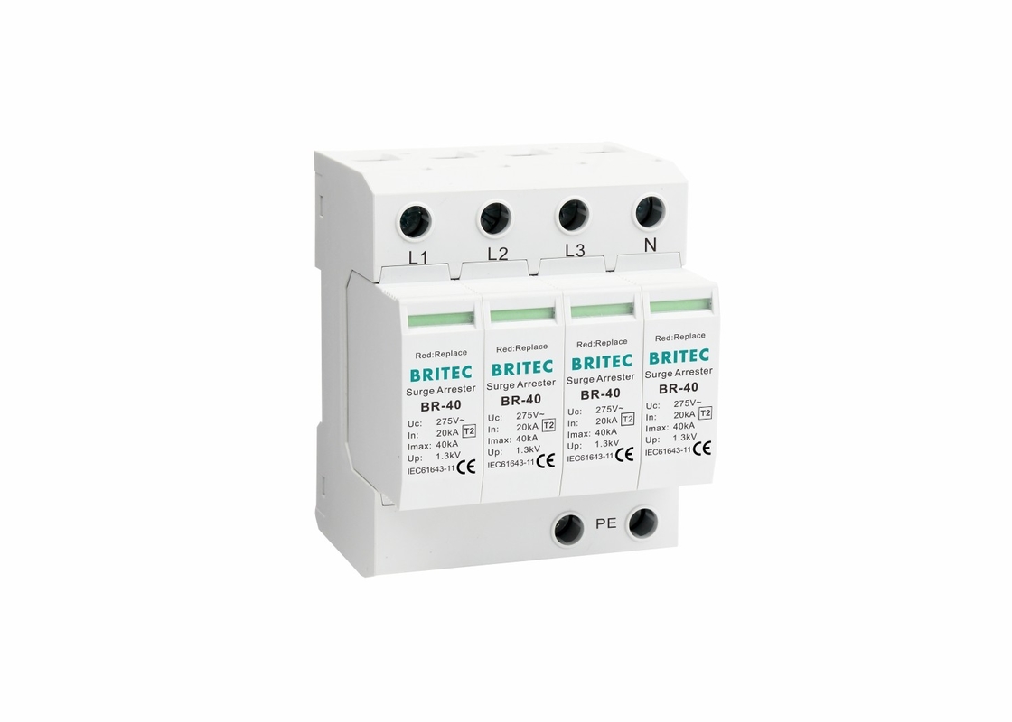 UL94-V0 35mm Din Rail 40ka Loại 2 Bảo vệ tia chớp