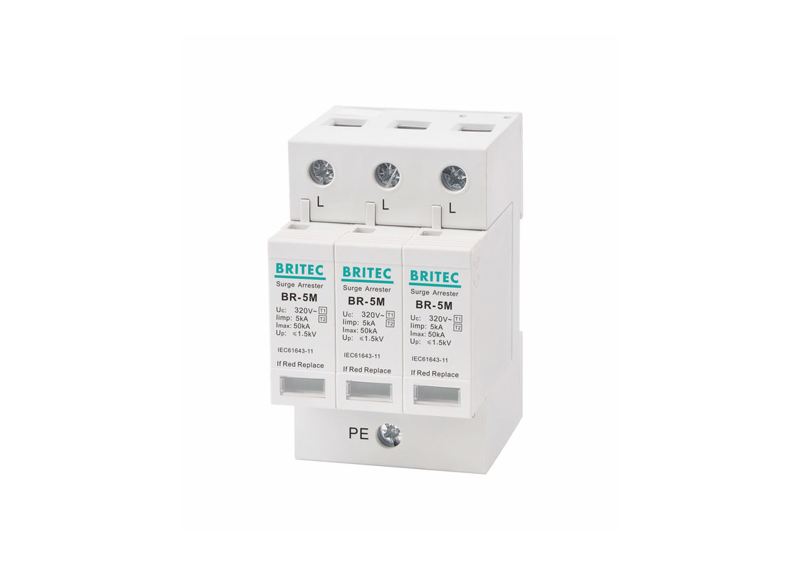 Bộ chống sét 5kA 3P 320Vac Loại 1 + 2 / Class I + II / Class B + C