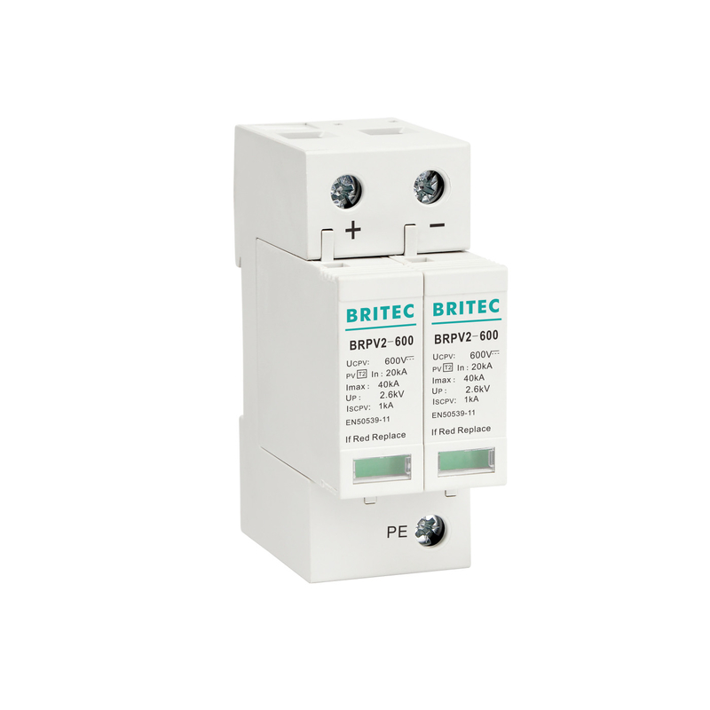 BRPV2-600 2 Mod 600V Photovoltaic Photovoltaic Spd DC Surge Protective Device Mặt trời spd dc600v