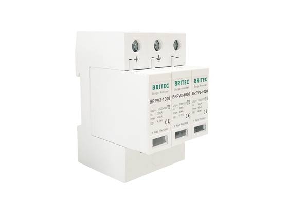 Bộ chống sét 1000V loại II DC Bộ chống sét năng lượng mặt trời PV Surge Arrester