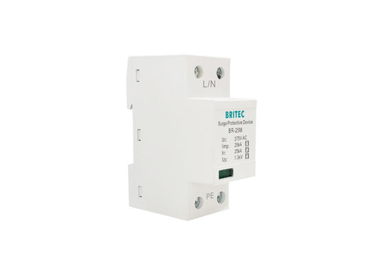 25kA Bộ chống sét điện loại I+II+III 150V 275V 320V 1.3kV T1+T2+T3 10 / 350us