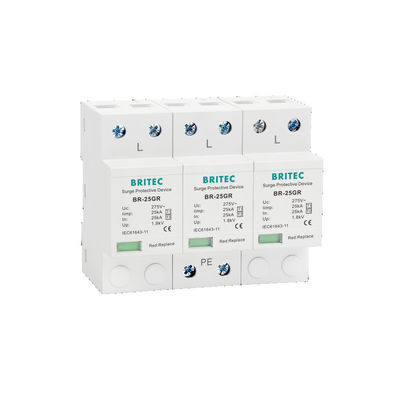 BR-25GR 4P 4P Type 1 Surge Protector ac type 1 spd spd t1 25ka lớp 1