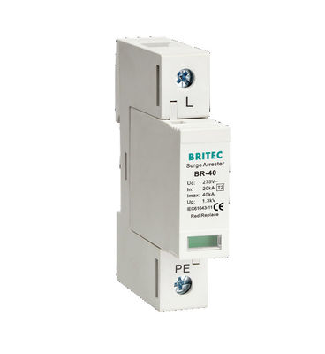 BR-40 4P 40kA 4 cực 3 giai đoạn tuv ac điện giật arrester điện giật Absorber bảo vệ spd 275v điện giật bảo vệ điện giật