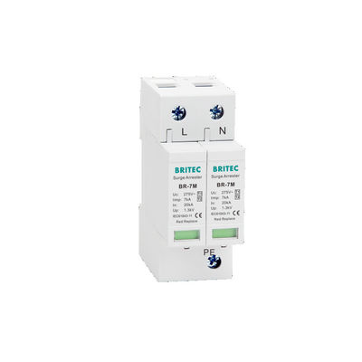 Thiết bị chống sét T1+T2 BR-7M 4P 7ka, Chống sét lan truyền SPD, Thiết bị chống sét lan truyền điện tử