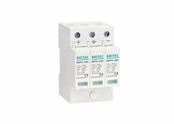 Thiết bị bảo vệ tăng cường quang điện mặt trời PV 1000V DC Rail Rail
