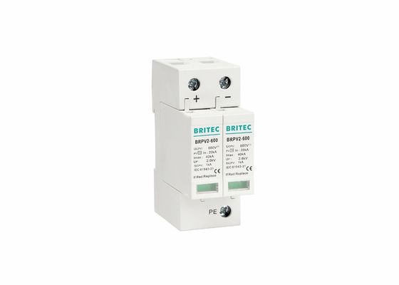 Thiết bị bảo vệ chống sét lan truyền 2 cực 600v Power Spd Ce Tuv Brpv 2p 20-40ka Surge Arrester
