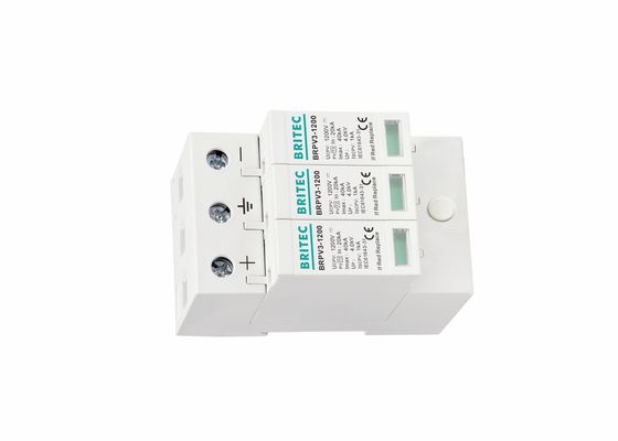 1200 V Power Dc Surge Bảo vệ năng lượng mặt trời 3P T2 Lightning Arrester PV SPD