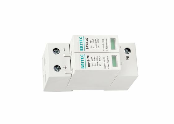 Có thể cắm loại 2 sét Arrester Modular 48V DC SPD Bảo vệ quá điện áp
